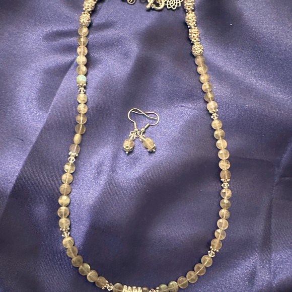 Natural LABRODITE… Faceted, silver jump rings., earrings included - Picture 2 of 6